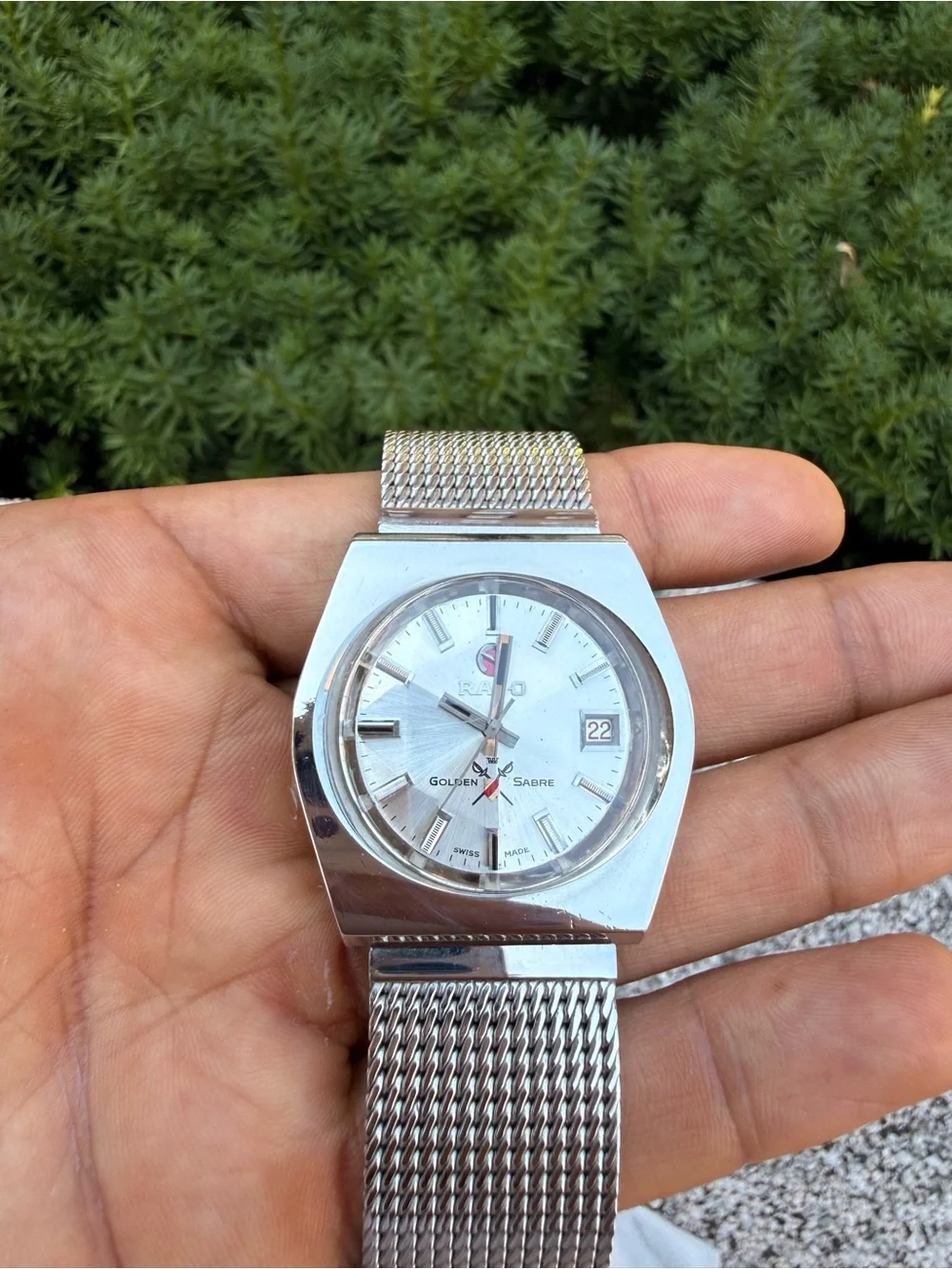 Silver Mesh Bracelet Watch - Silver